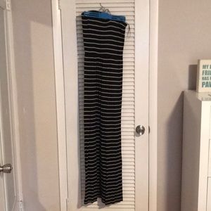 Strapless striped dress